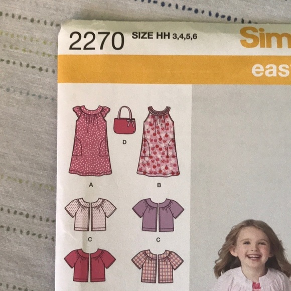 Simplicity pattern BNWT 7,8,10,12,14 - Picture 2 of 3